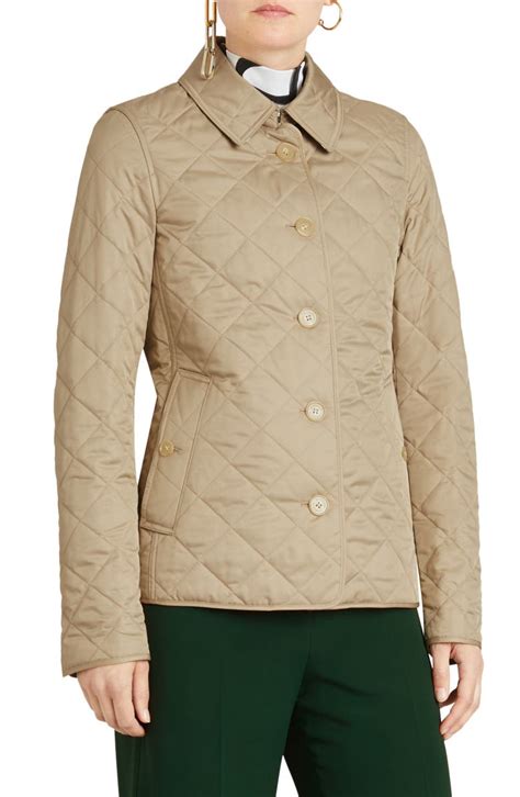 burberry beige quilted jacket|burberry quilted jacket nordstrom.